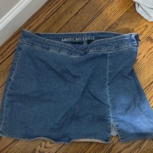 American Eagle High-Rise Mini Skirt - Blue